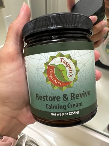 Customer photo review of Restore & Revive Calming Cream