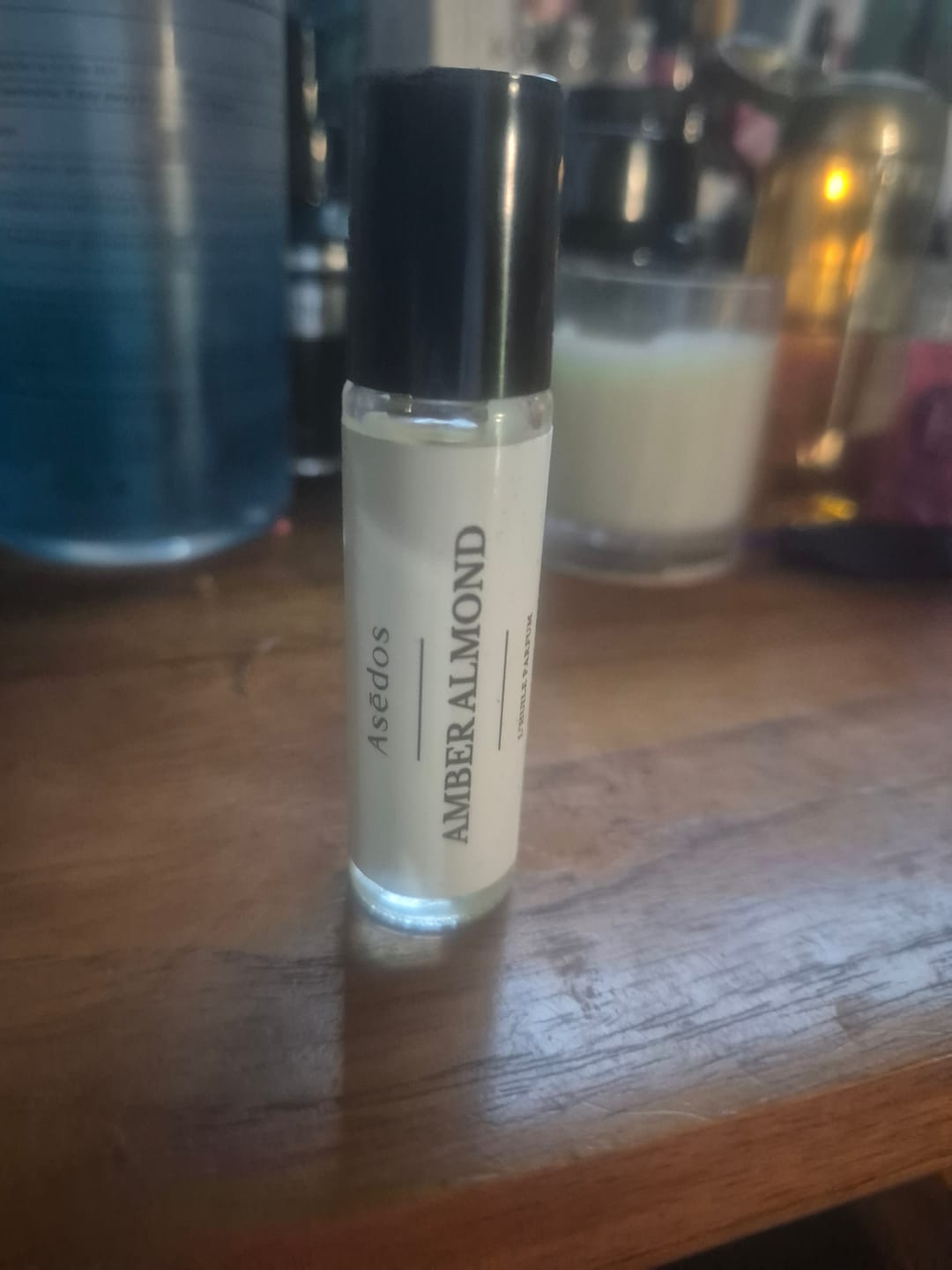 Customer photo review of AMBER ALMOND PERFUME OIL