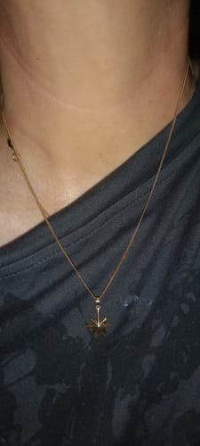 Customer photo review of Starburst Pendant in 9ct Yellow Gold
