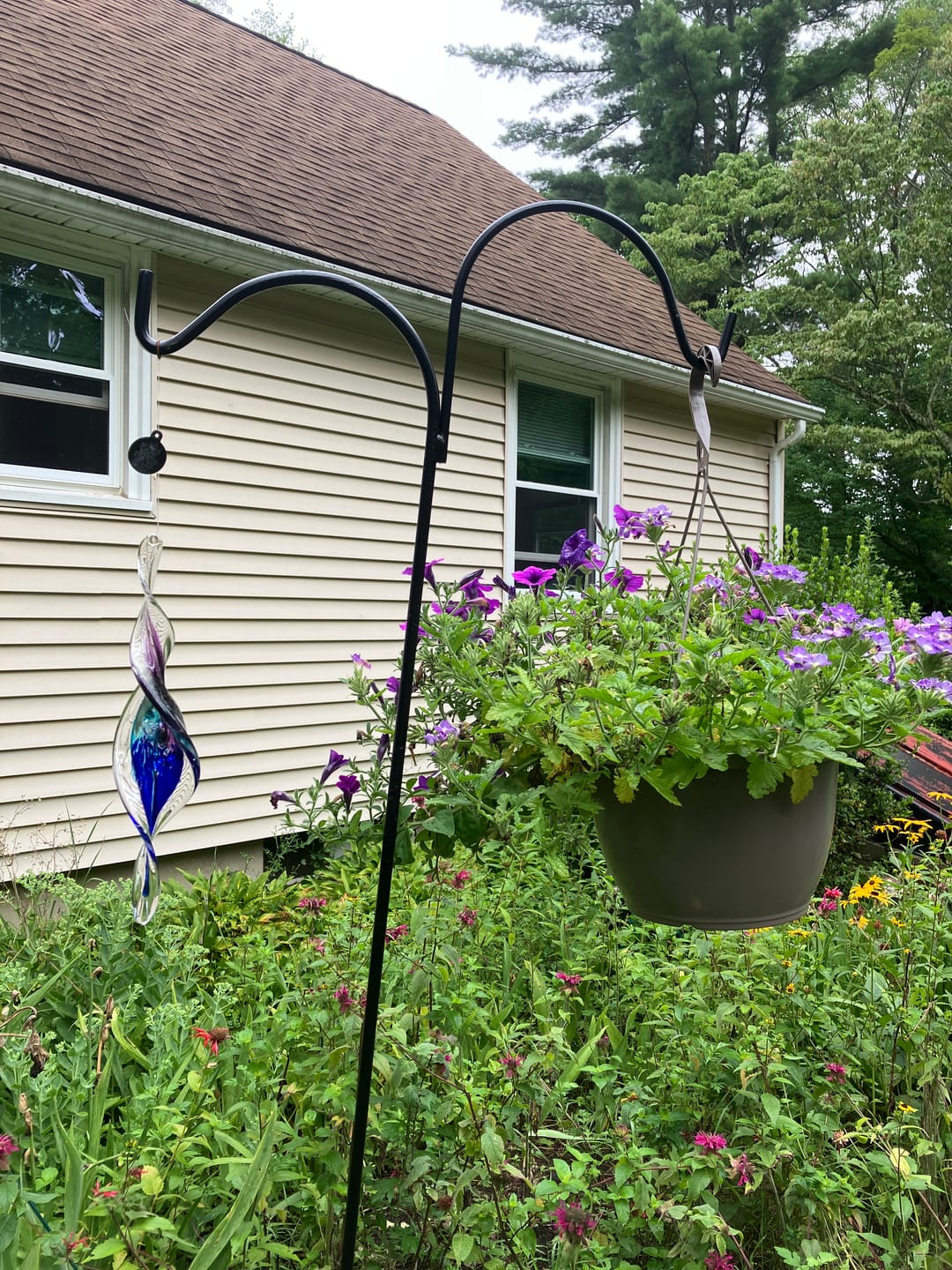 Customer photo review of Dichroic Spinner Suncatcher with Infused Cremains