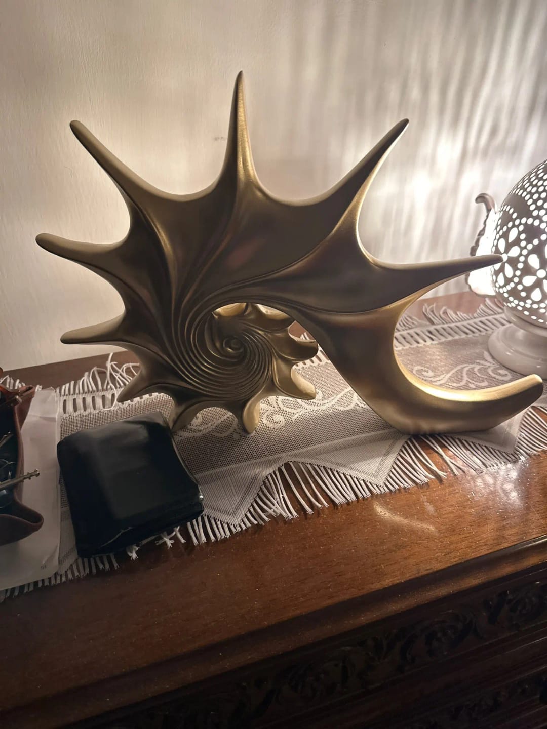 Customer photo review of Conch Statue Resin