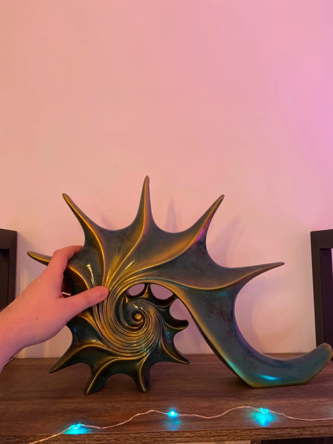 Customer photo review of Conch Statue Resin