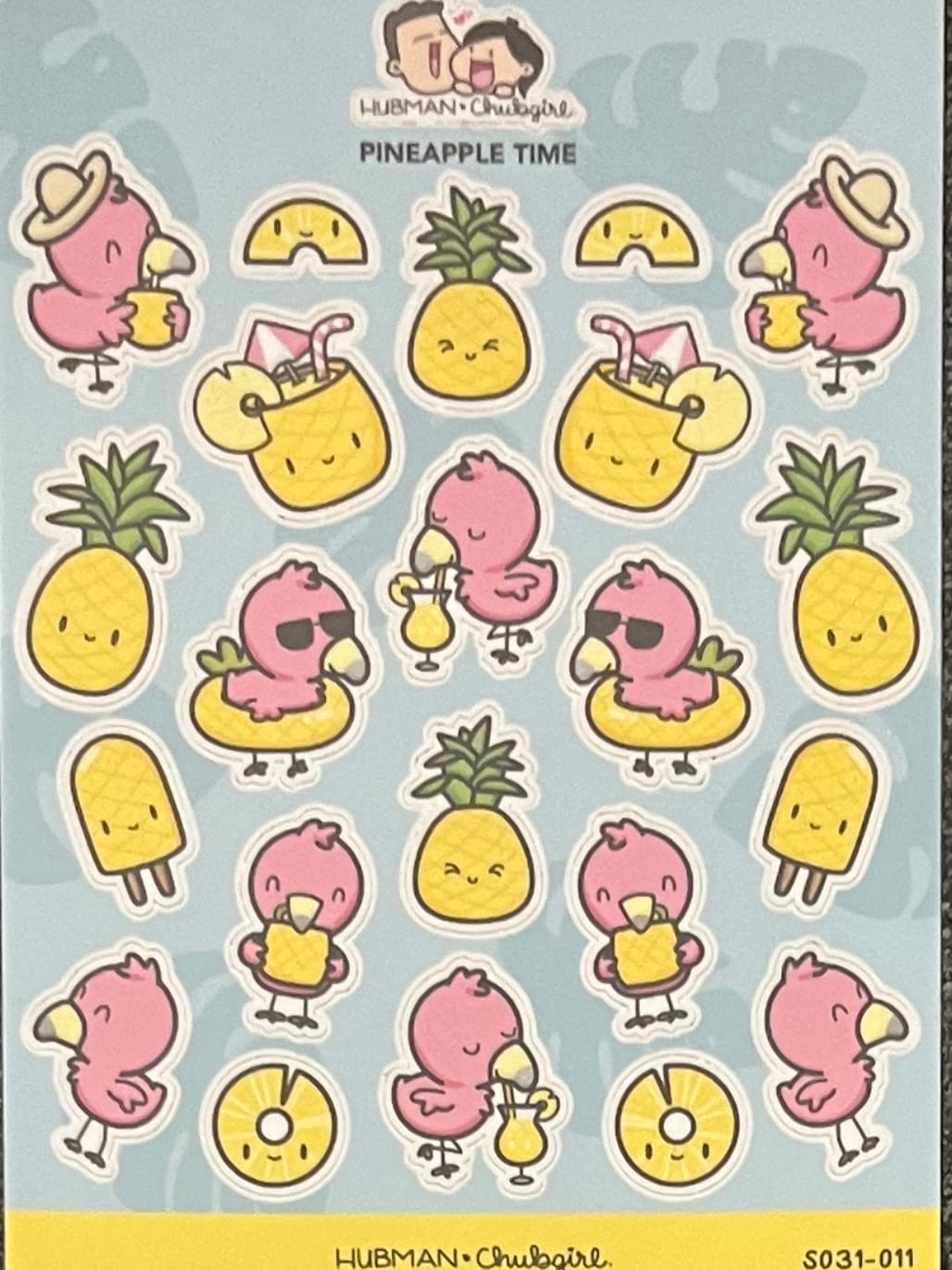 Customer photo review of Sticker Sheet - Pineapple Time