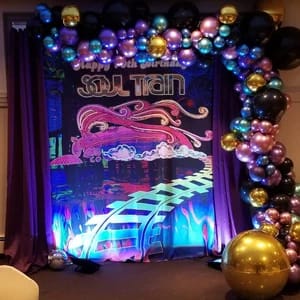 Customer photo review of Soul Train Photo Backdrops Backgrounds and Banners