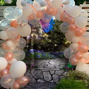 Customer photo review of Magic Moment Castle Garden Photography Backdrop