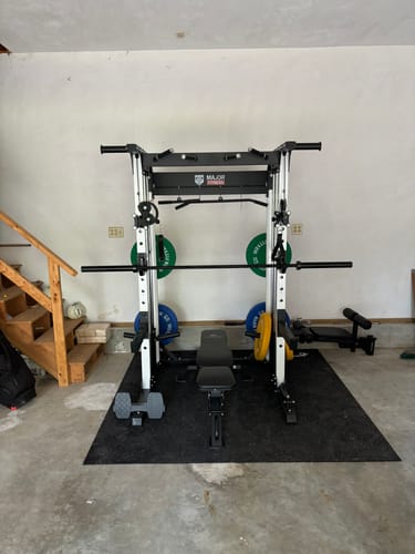 Customer photo review of MAJOR FITNESS All-In-One Home Gym Power Rack Package F22