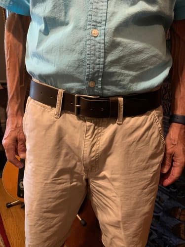 Customer photo review of The Long Haul Belt - Brown Classic 100% Real Leather Belt