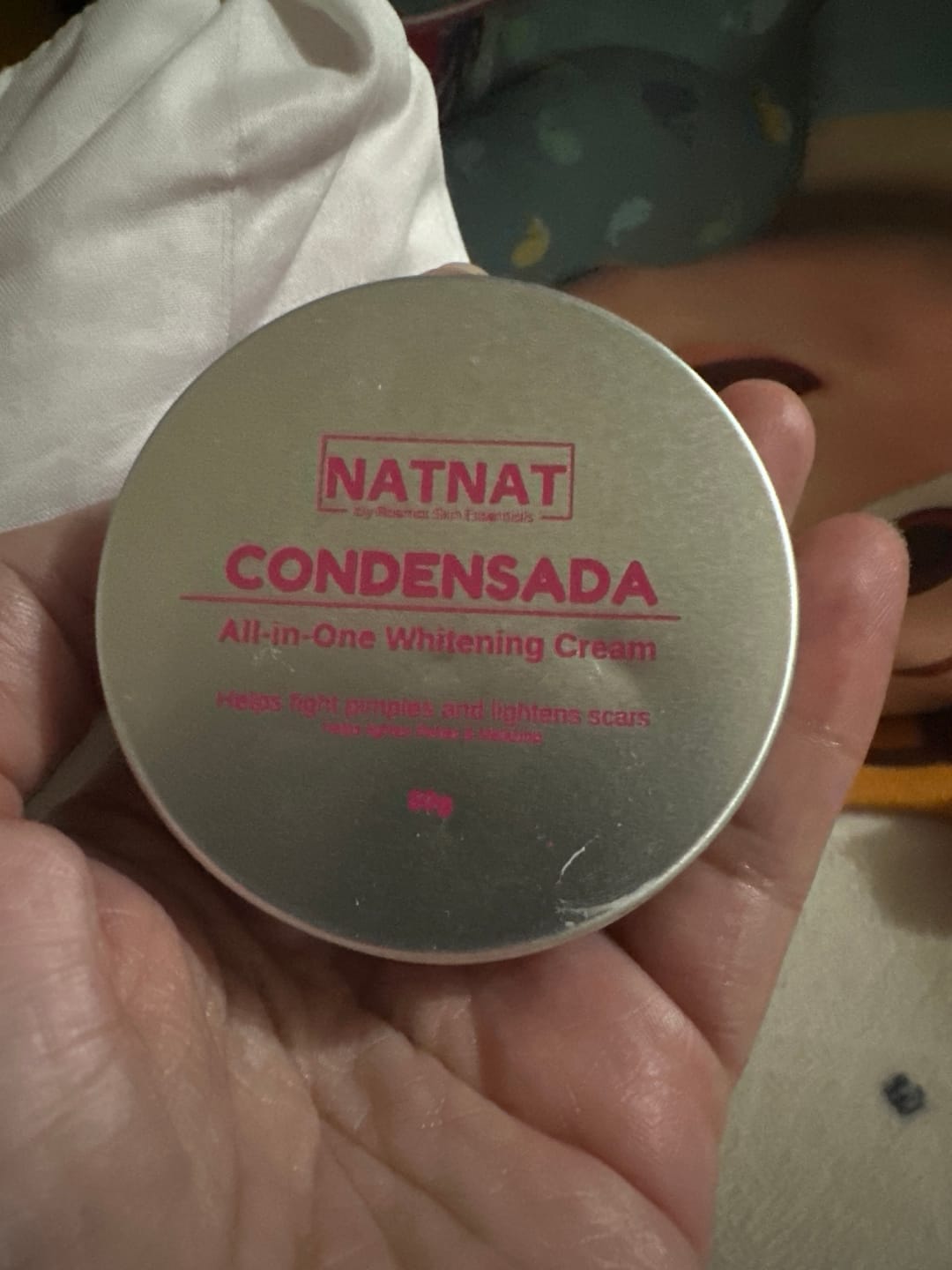 Customer photo review of Natnat Condensada PEKAS MELASMA all in one whitening cream