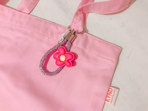 Customer photo review of Blossom Keychain