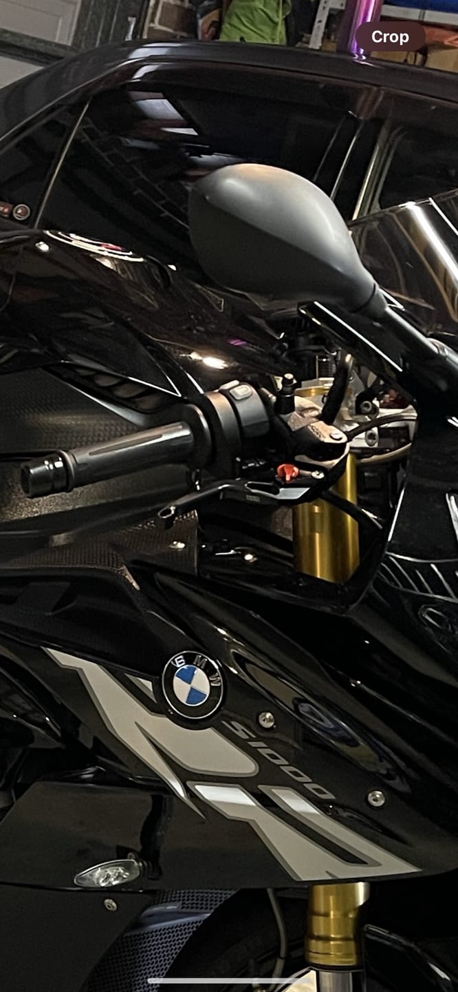 Customer photo review of EVOS Short Levers for BMW S1000R and S1000RR (2015-2018)