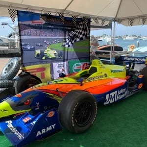Customer photo review of Racecar Speedway Photography Backdrop