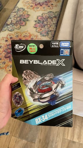 Customer photo review of [Pre-order] Beyblade X BX-34 Starter Cobalt Dragoon 2-60 Cyclone