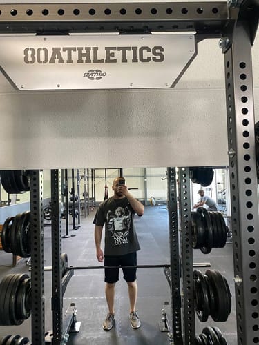 Customer photo review of back washed t-shirt (physical mass)