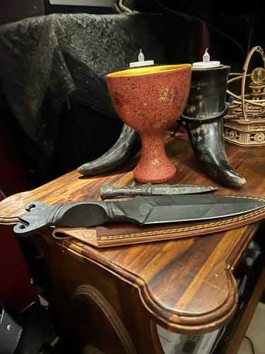 Customer photo review of Hand-Forged Athame