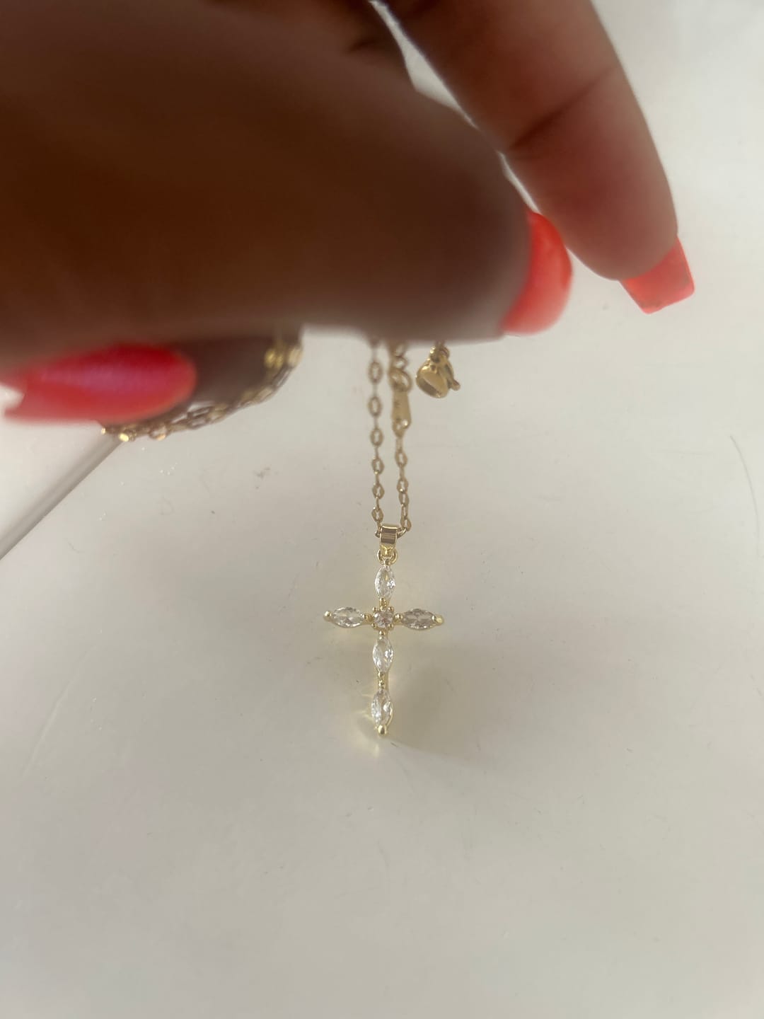 Customer photo review of Collier Chrétien Prière Femme