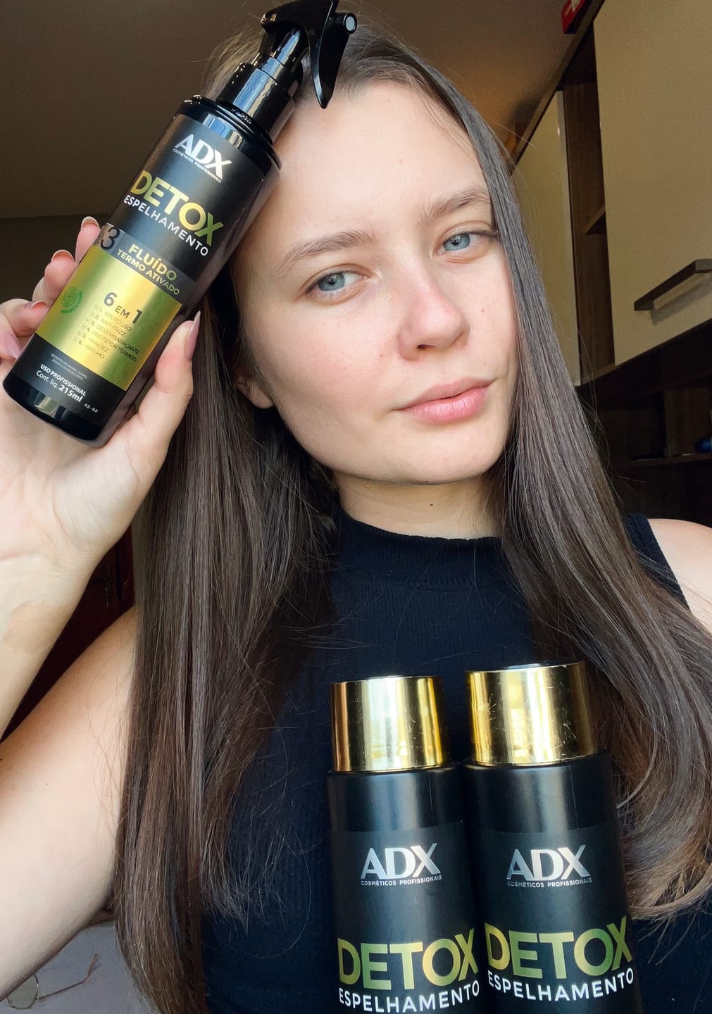 Customer photo review of Kit Botox, Alisamento e Controle de Volume 500ml