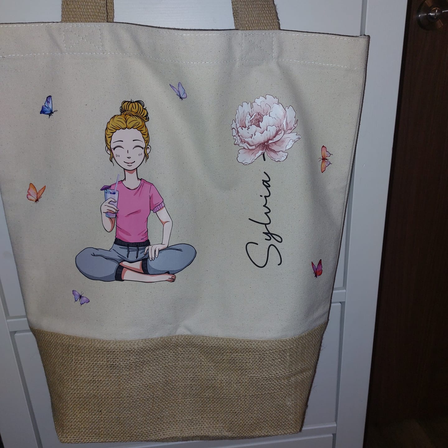 Customer photo review of Beachtime - Individuelle Personalisierte Strandtasche mit Blume