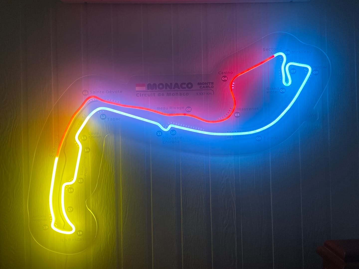 Customer photo review of Circuit De Monaco Neon Race Track