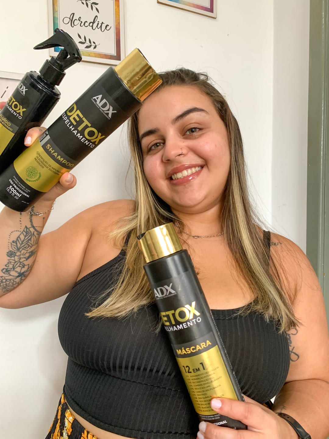 Customer photo review of Kit Botox, Alisamento e Controle de Volume 500ml