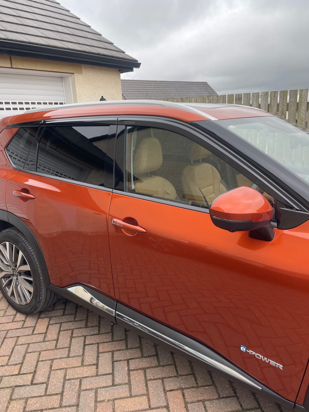 Customer photo review of Auto Clover Wind Deflectors Set for Nissan X-Trail 2022+ (6 pieces)