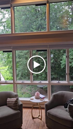 Customer video review of SmartWings Motorized Light Filtering Solar Shades 5% Openness Aventus