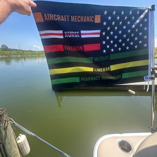 Customer photo review of Custom Boat Flags