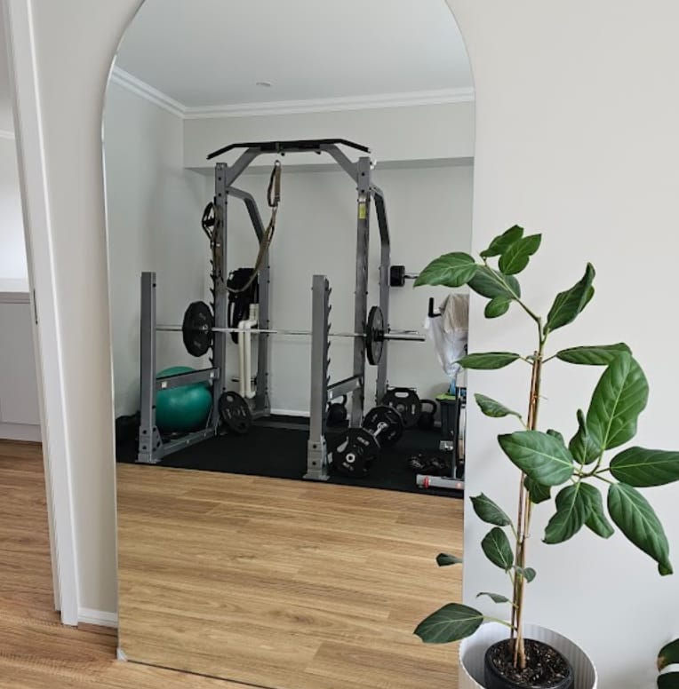 Customer photo review of Cassia - Frameless Full Length Mirror