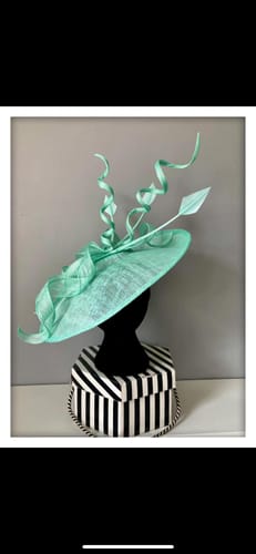 Customer photo review of Sinamay Side Sweep Hat Base 43 x 45cm HA080