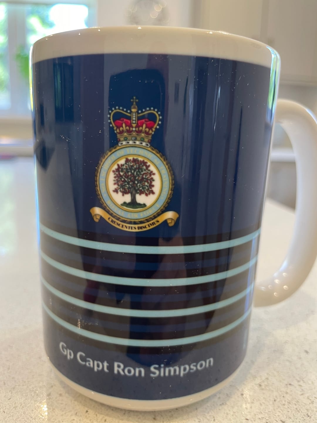 Customer photo review of Personalised RAF Officer Mug