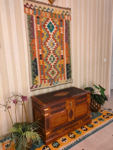 Customer photo review of Hanging Kilim  4'4 x 2'9
