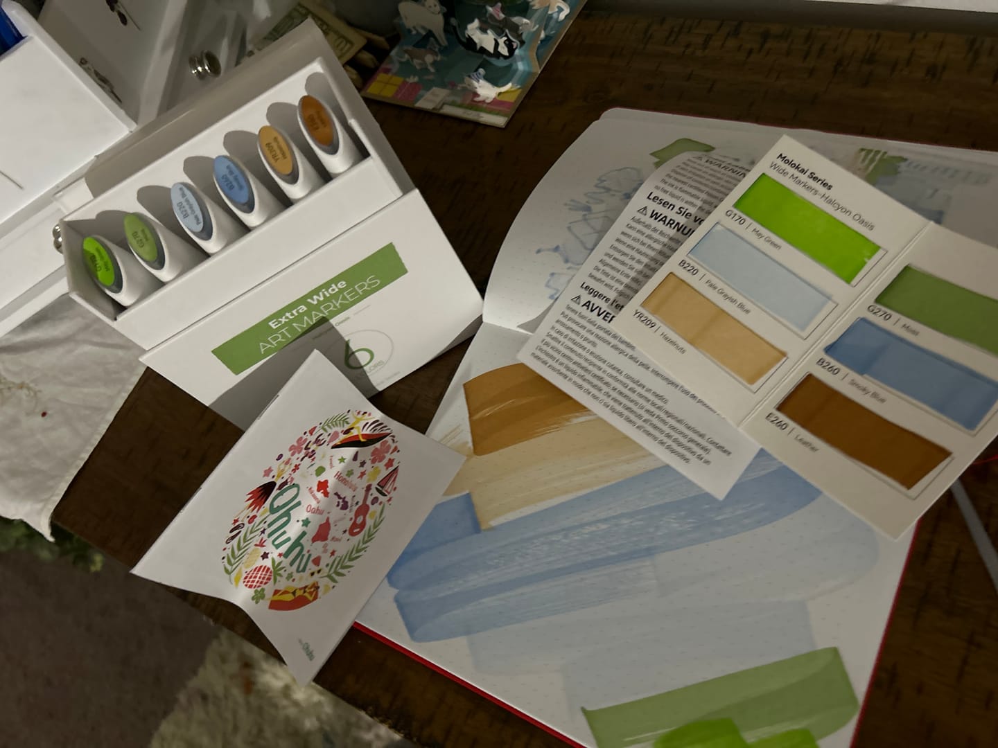 Customer photo review of Ohuhu Molokai Four Tones Extra-wide Tip Alcohol Art Markers