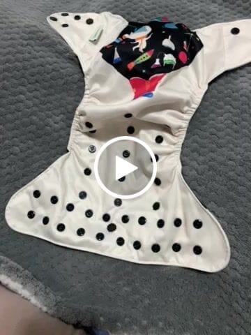 Customer video review of Patterned Pocket Cloth Diaper with Athletic Wicking Jersey
