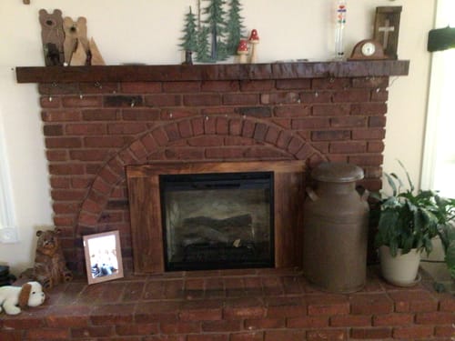 Customer photo review of Dimplex Revillusion 24 inch Built-In Electric Firebox | Herringbone Brick
