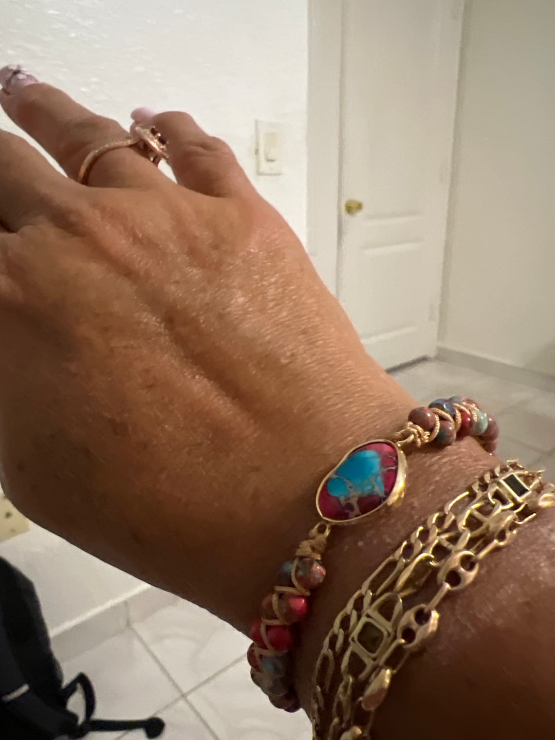 Customer photo review of Passionate Heart Jasper Bracelet