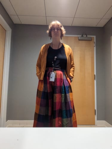 Customer photo review of FRIDA PANTS | MULTI CHEX