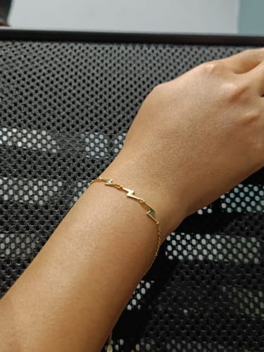 Customer photo review of Lightning Bolt Charm Bracelet