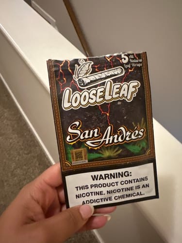 Customer photo review of Natural Dark LooseLeaf 5-Pack Wraps (40 Count)