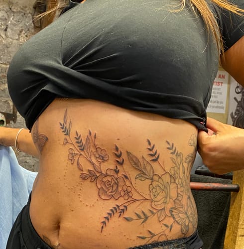 Customer photo review of TattooNumbx Numbing Cream