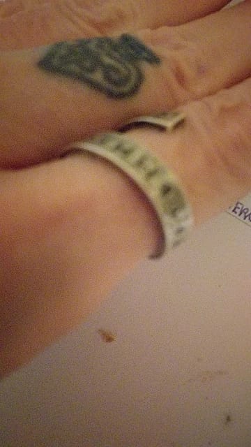 Customer photo review of Viking Runes Norse Rings