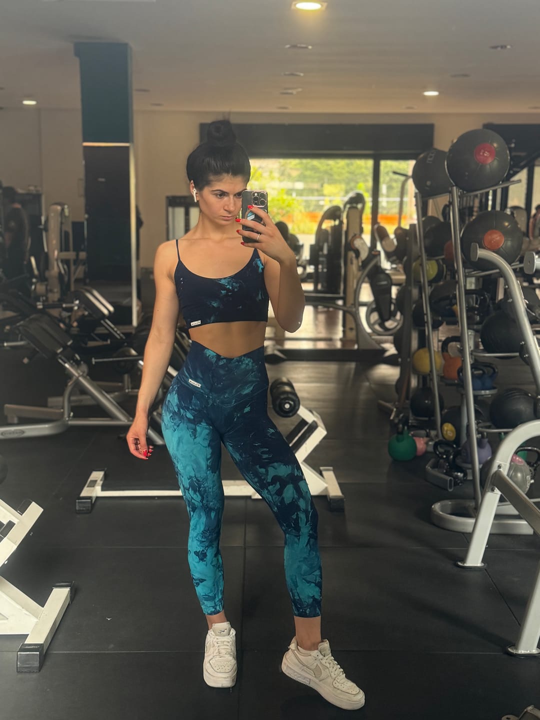 Customer photo review of Leggings Elements Acqua Turchese Blu