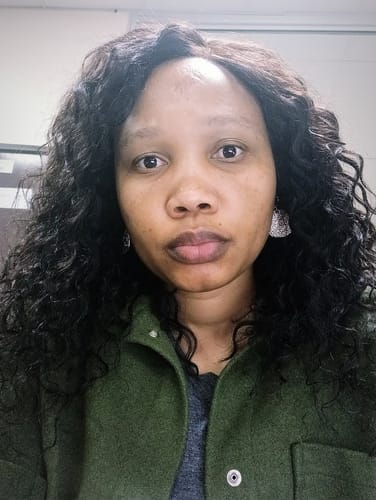 Customer photo review of Brazilian 4x4 Lace Wig - Water Curl - 14"