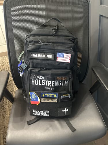 Customer photo review of HolStrength 45L Tactical Backpack