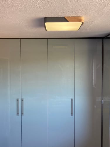 Customer photo review of Modern Rectangle LED Flush Mount Ceiling Light