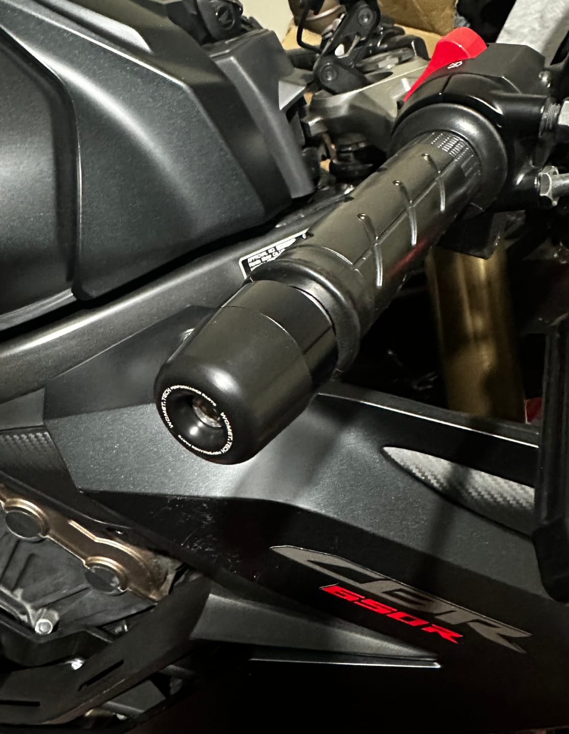 Customer photo review of Bar ends for Select Honda Models