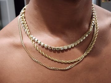 Customer photo review of Rope Chain in Yellow Gold- 4mm
