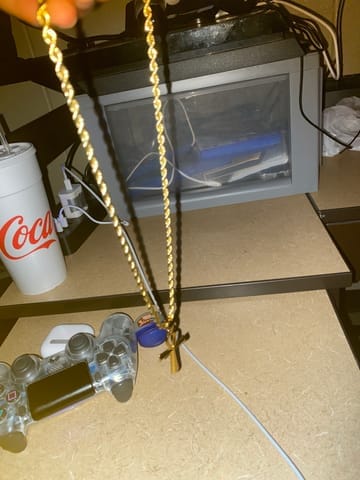 Customer photo review of Rope Chain in Yellow Gold- 4mm