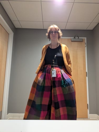 Customer photo review of FRIDA PANTS | MULTI CHEX