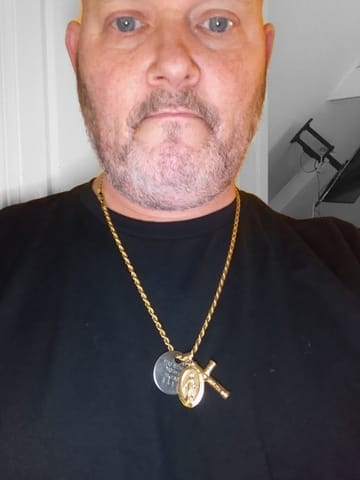 Customer photo review of Rope Chain in Yellow Gold- 4mm