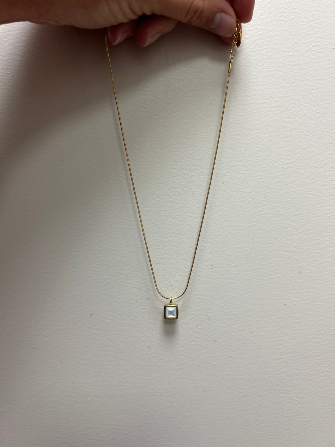 Customer photo review of Riva Moonstone Pendant Necklace