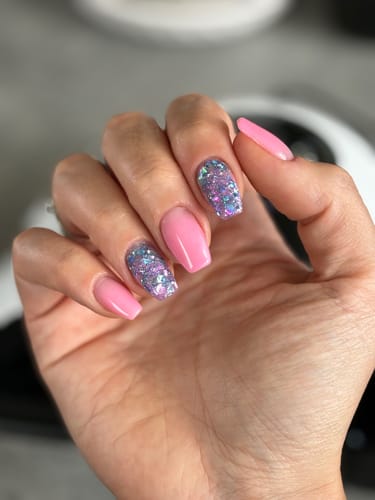 Customer photo review of SC1 Ibiza Pink Crème Dip Powder